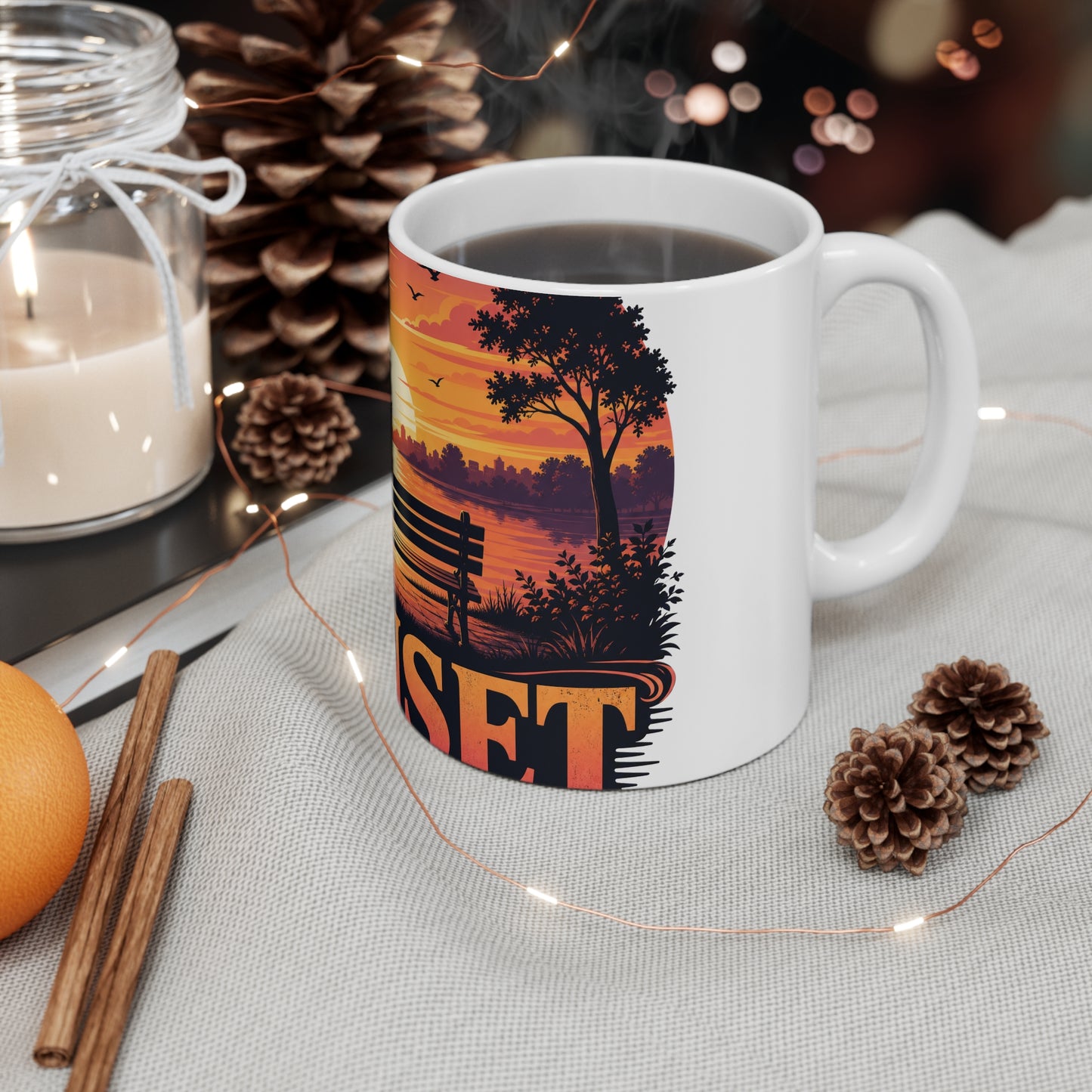park-bench-reunion Mug