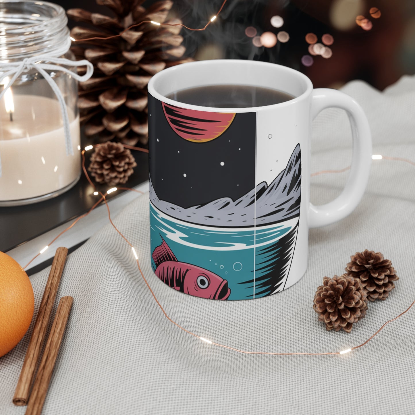 Just Checking on That Space Fish Mug