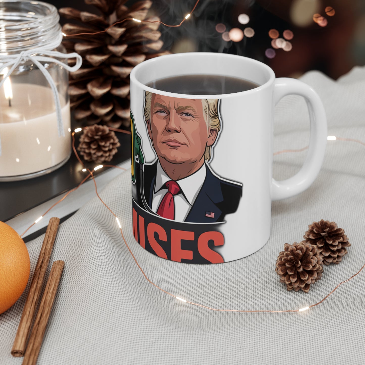Two Wars, One Tank of Gas Mug