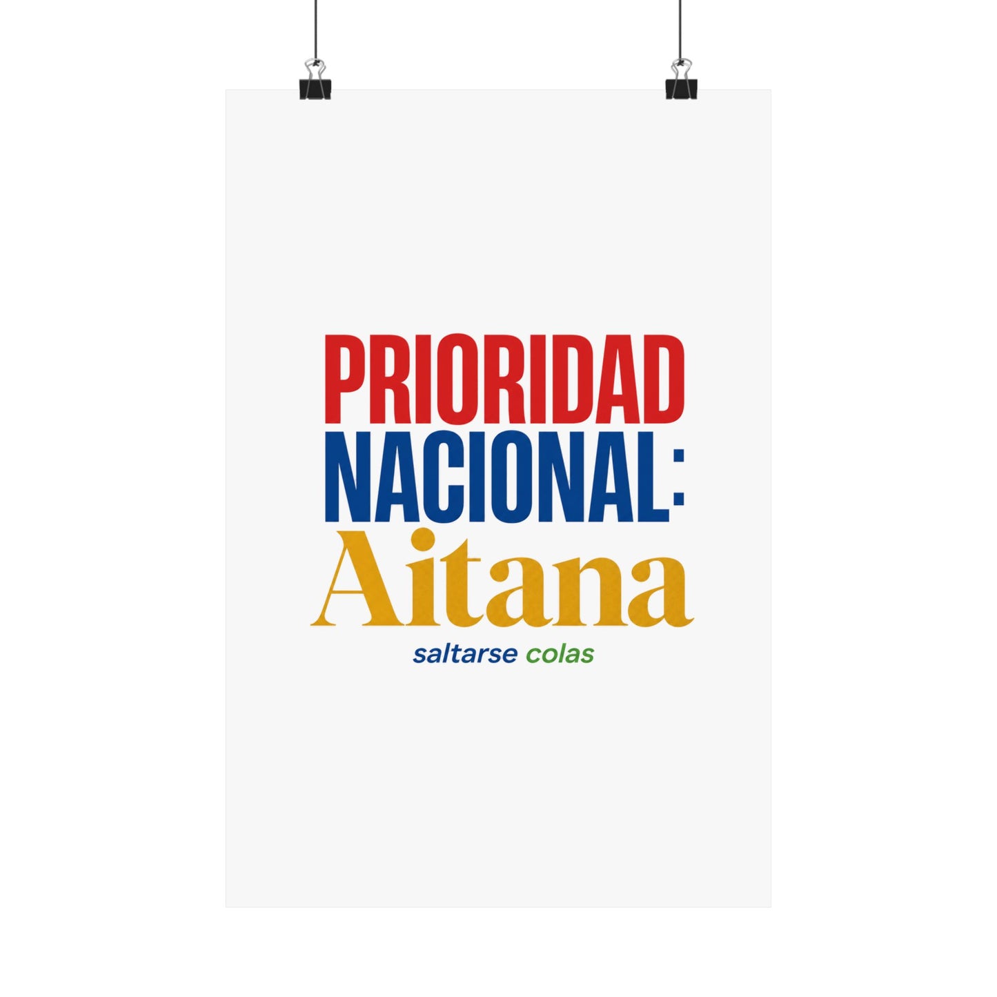 cola-aitana-typography Poster