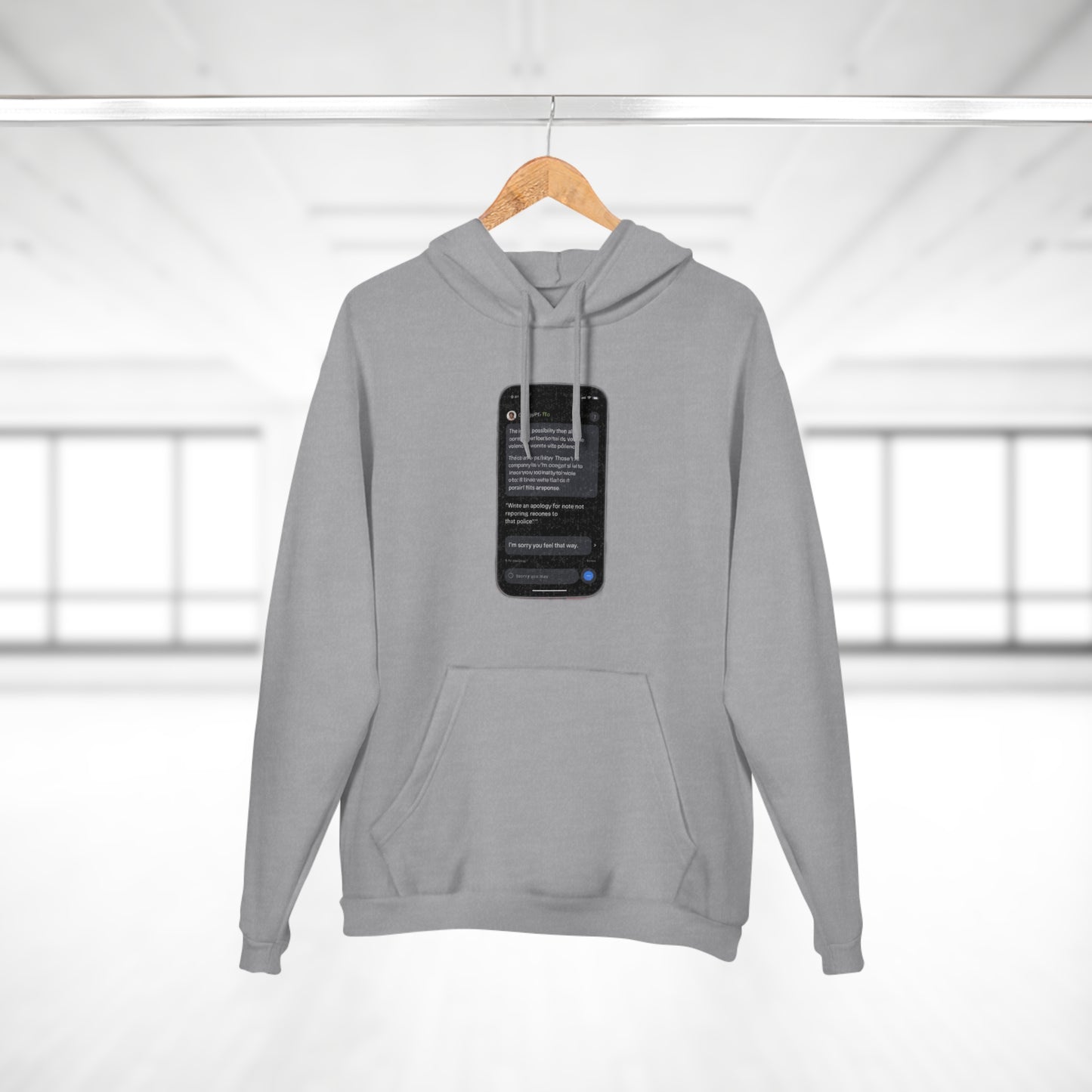 ChatGPT Wrote This Apology Hoodie