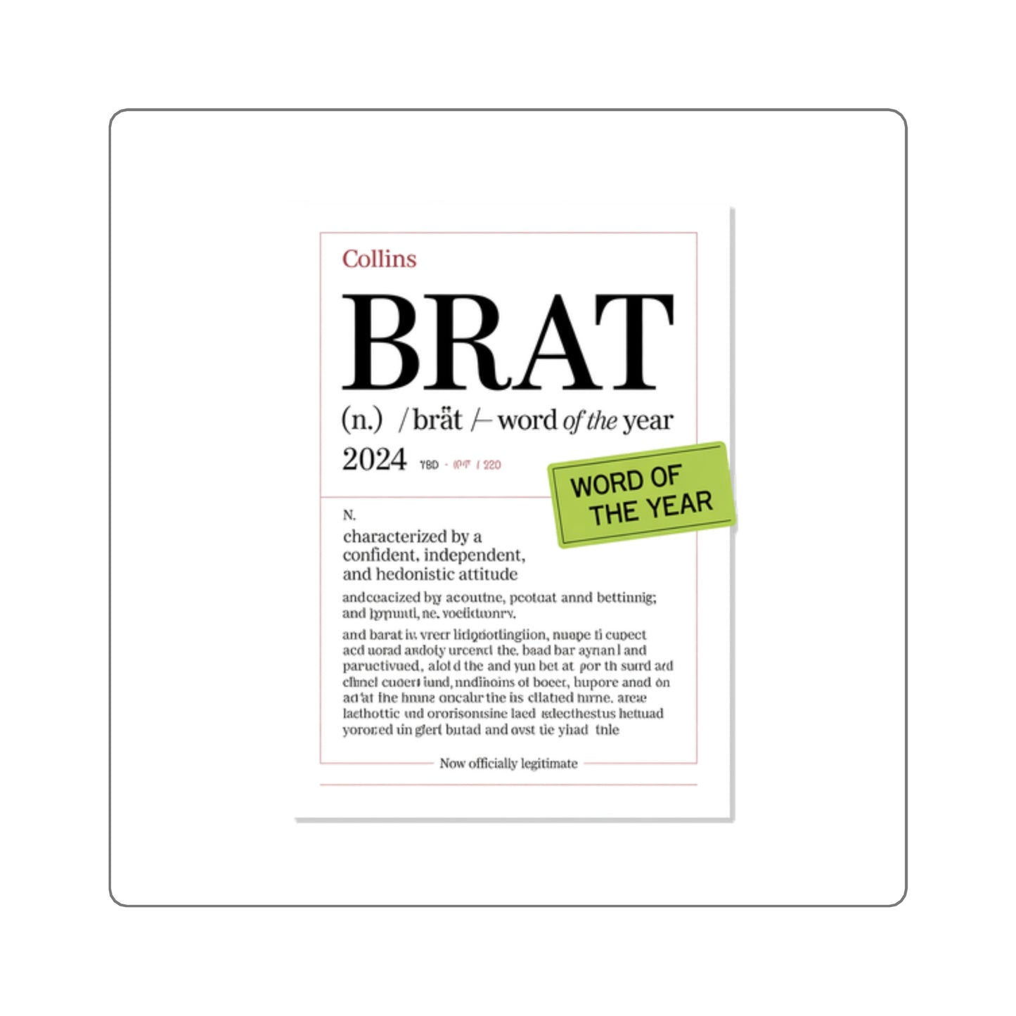 Product Sticker