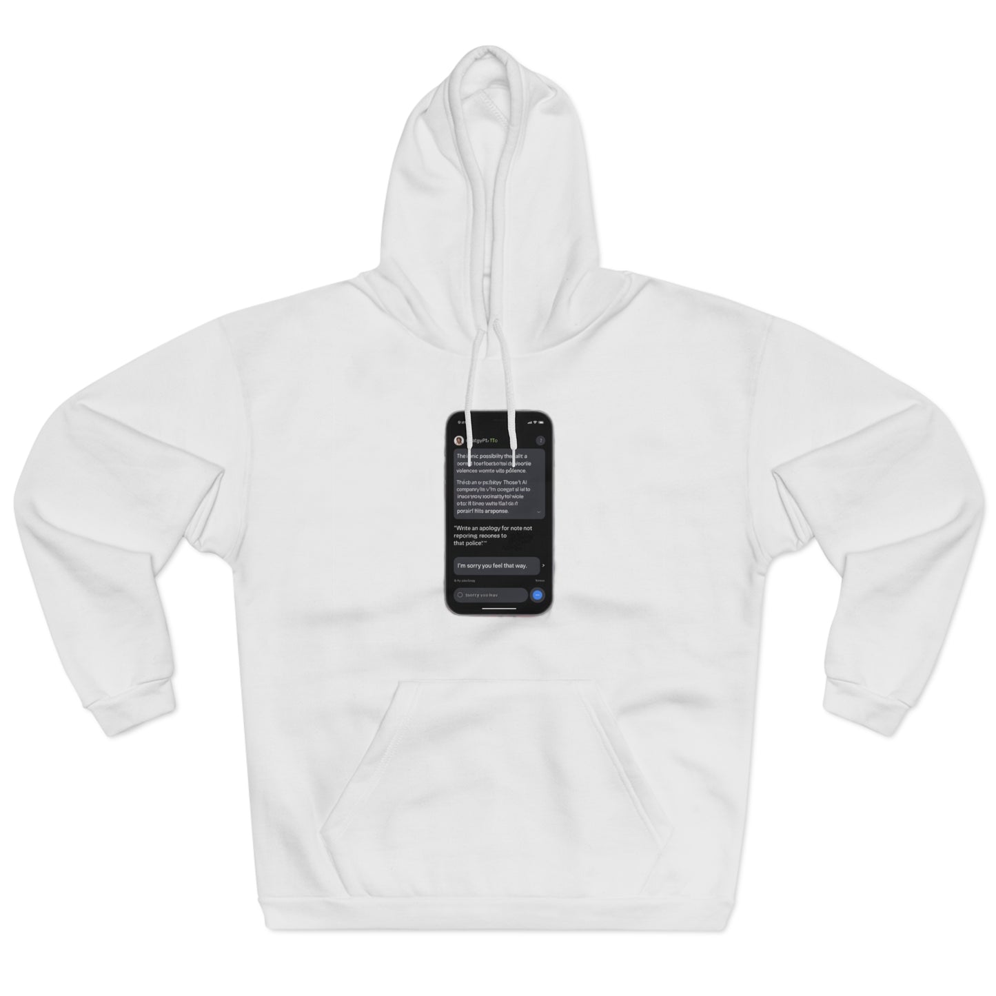ChatGPT Wrote This Apology Hoodie