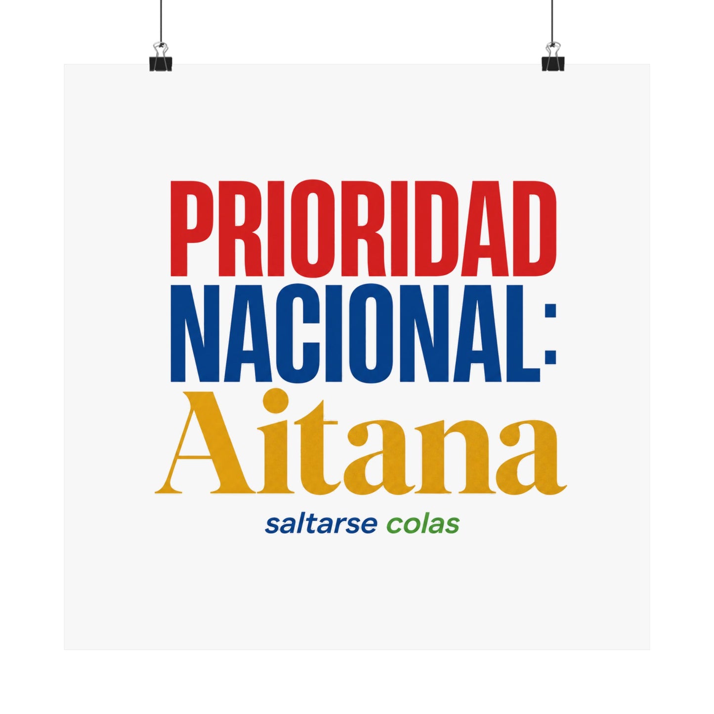 cola-aitana-typography Poster