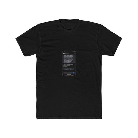 ChatGPT Wrote This Apology Tee