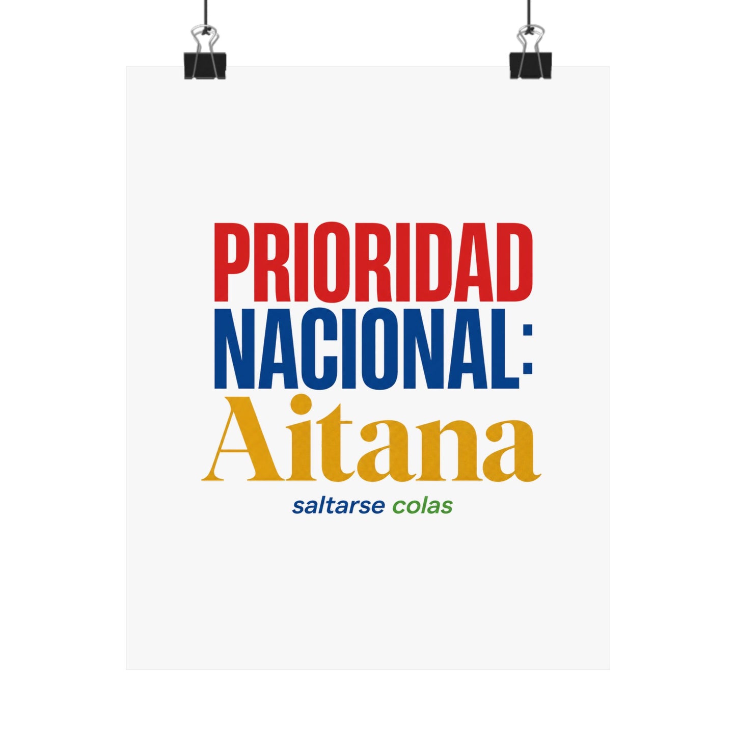 cola-aitana-typography Poster
