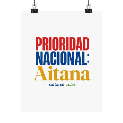 cola-aitana-typography Poster