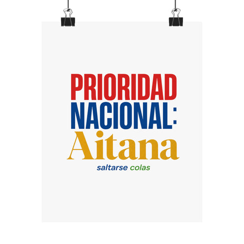 cola-aitana-typography Poster