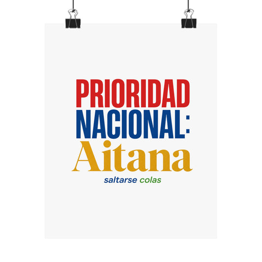 cola-aitana-typography Poster