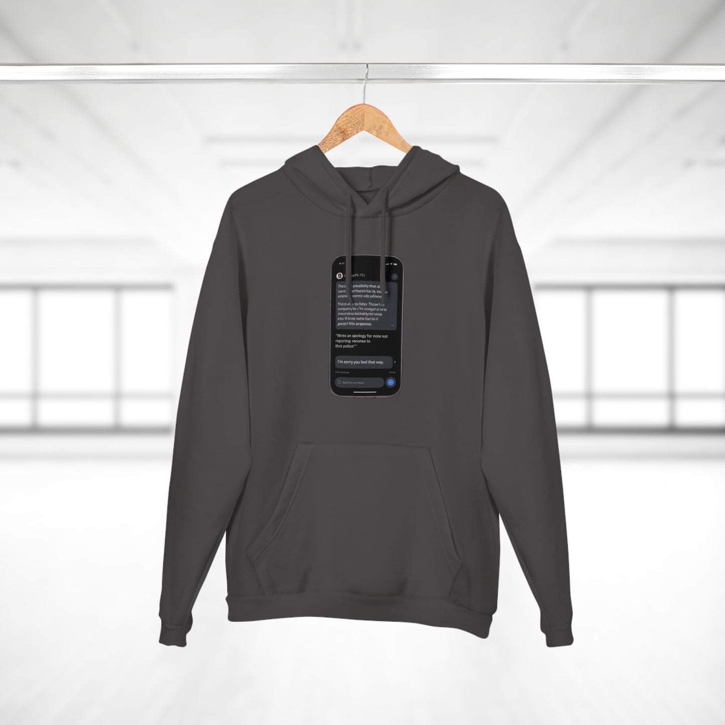 ChatGPT Wrote This Apology Hoodie