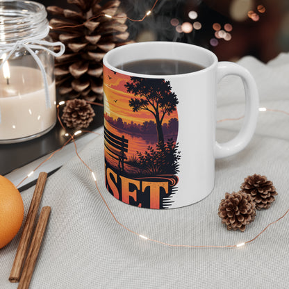 park-bench-reunion Mug