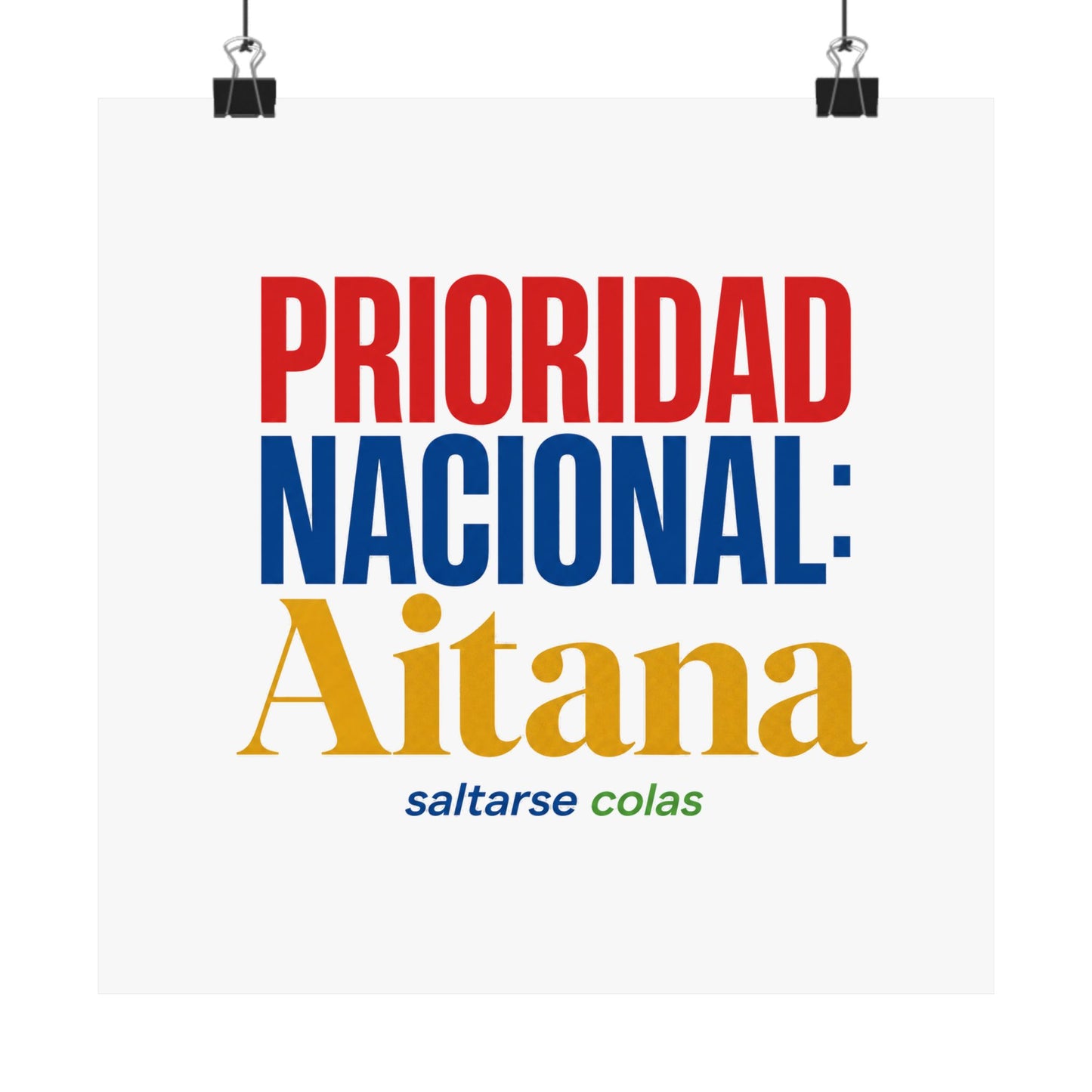 cola-aitana-typography Poster