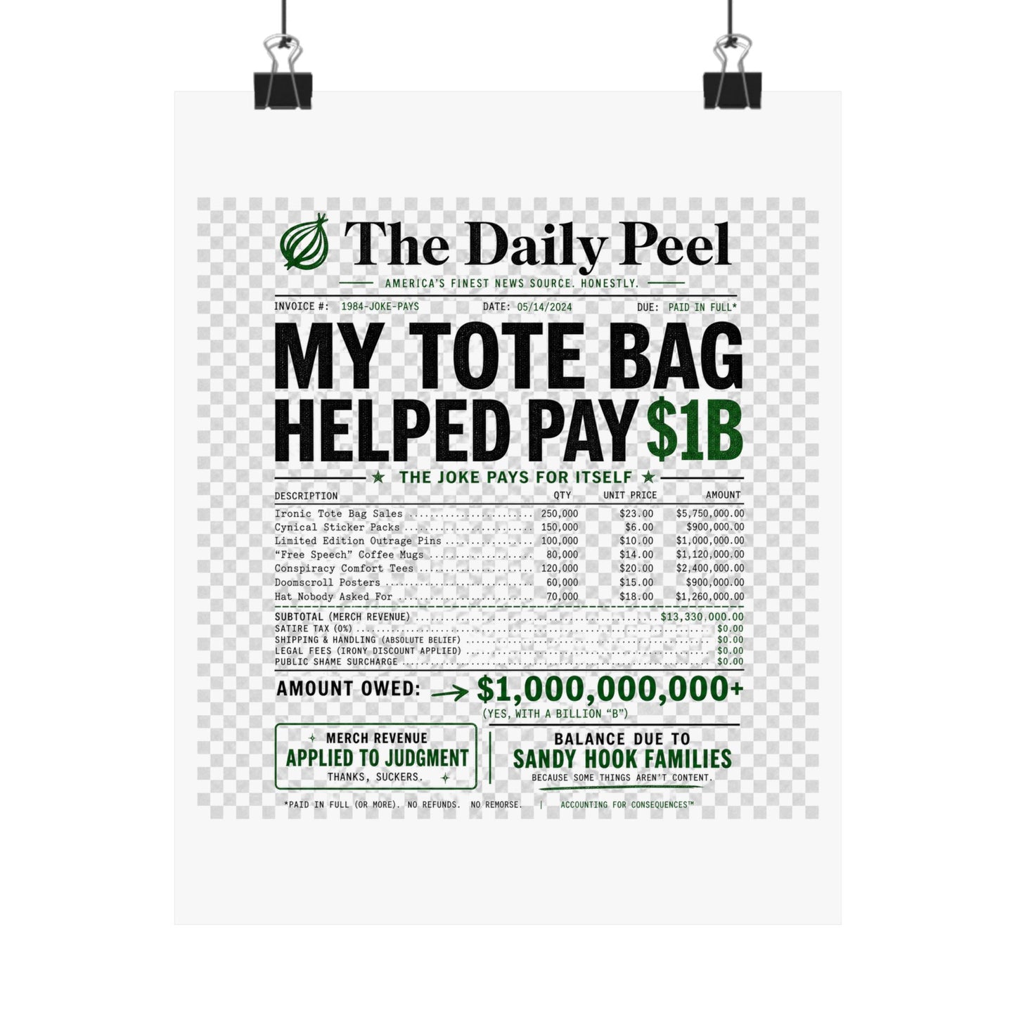 billion-dollar-irony Poster