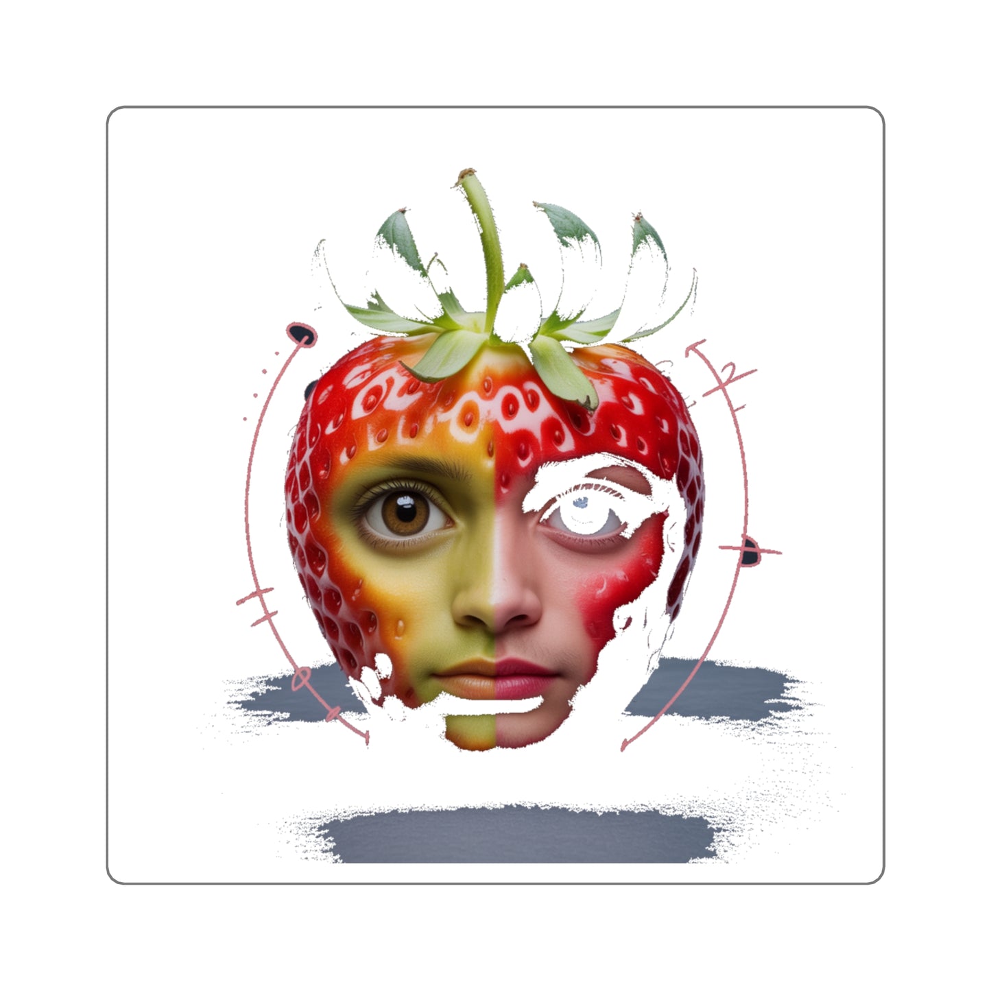 Fruits Uncanny Valley Sticker