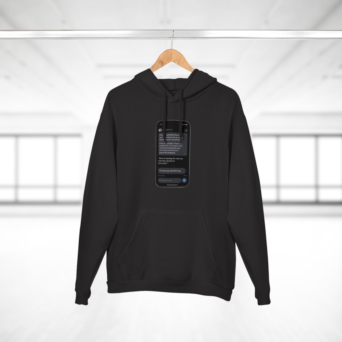 ChatGPT Wrote This Apology Hoodie