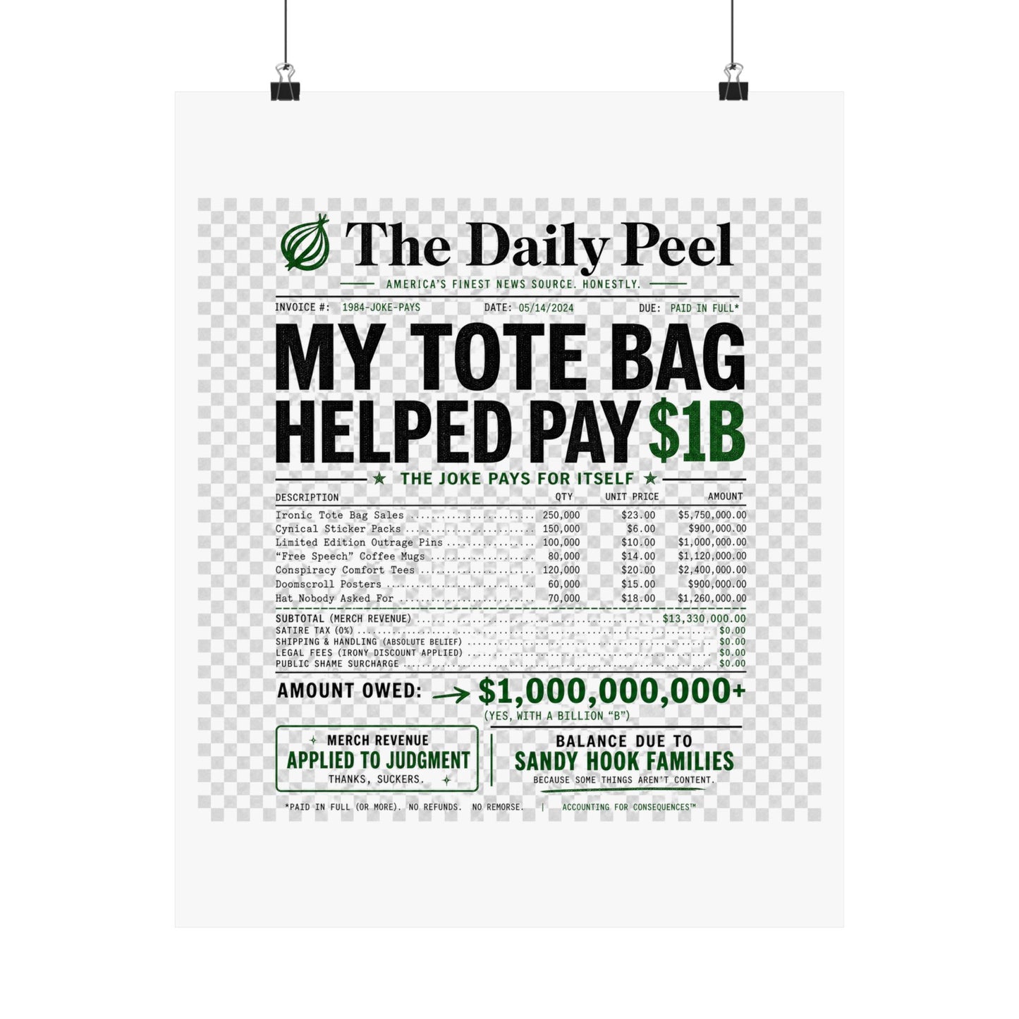 billion-dollar-irony Poster
