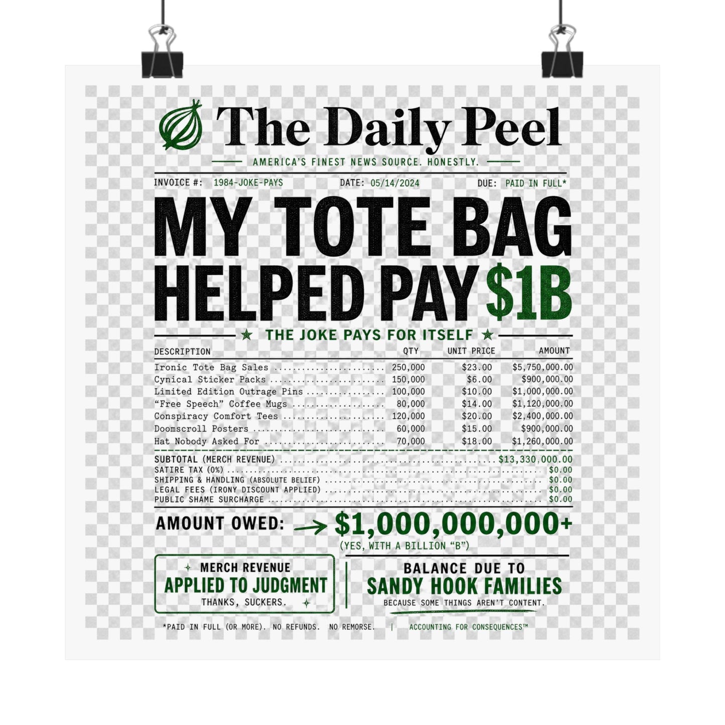 billion-dollar-irony Poster