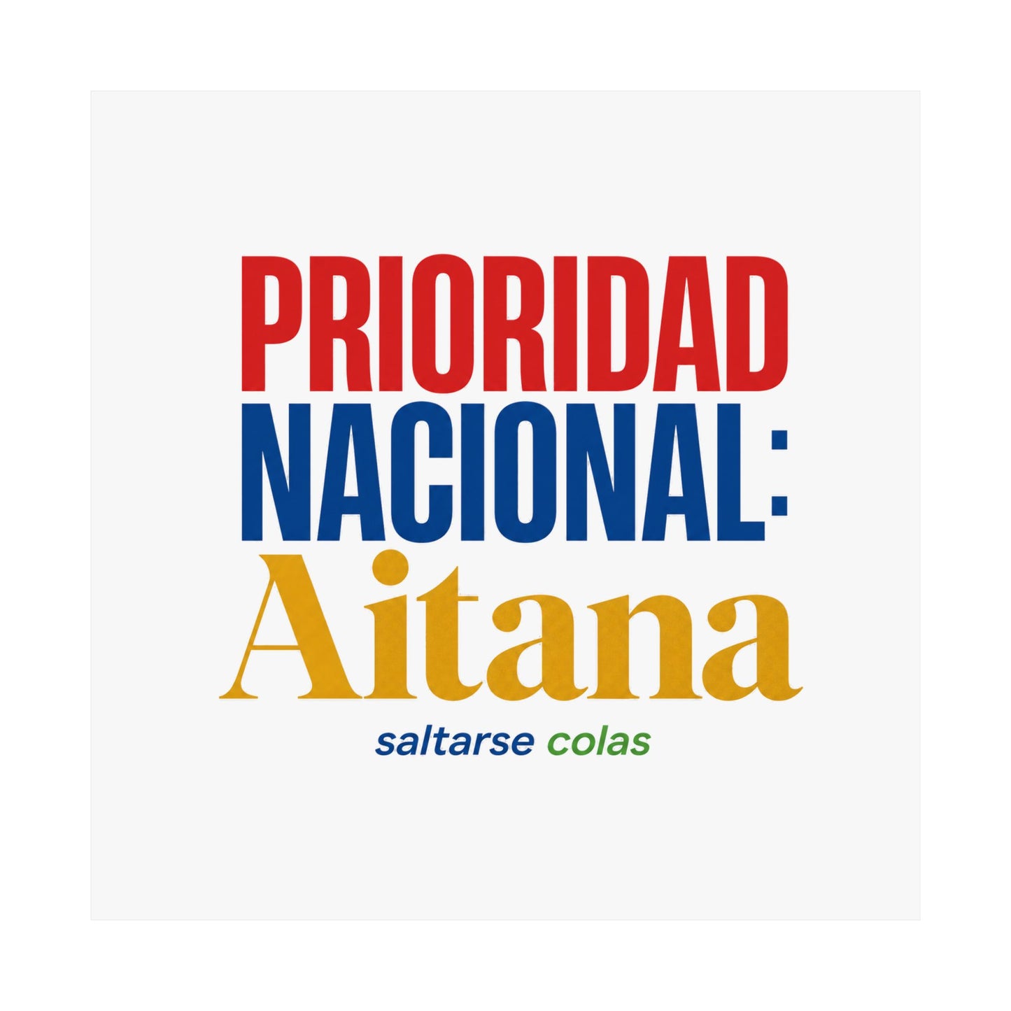 cola-aitana-typography Poster