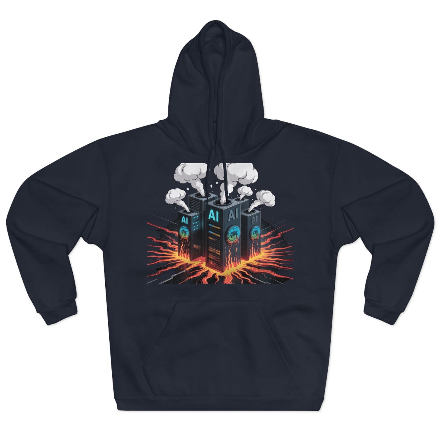 AI's Hunger Solved by Earth's Belly Hoodie