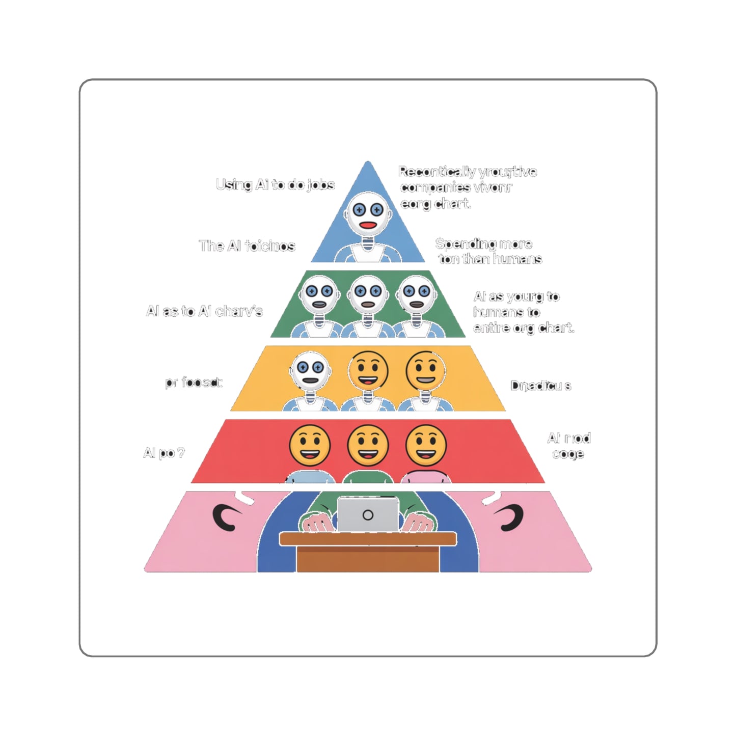 Maslow's AI Hierarchy of Needs Sticker