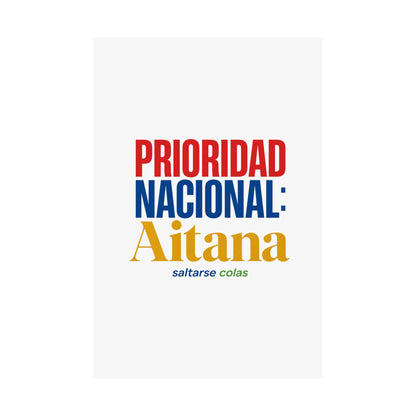 cola-aitana-typography Poster