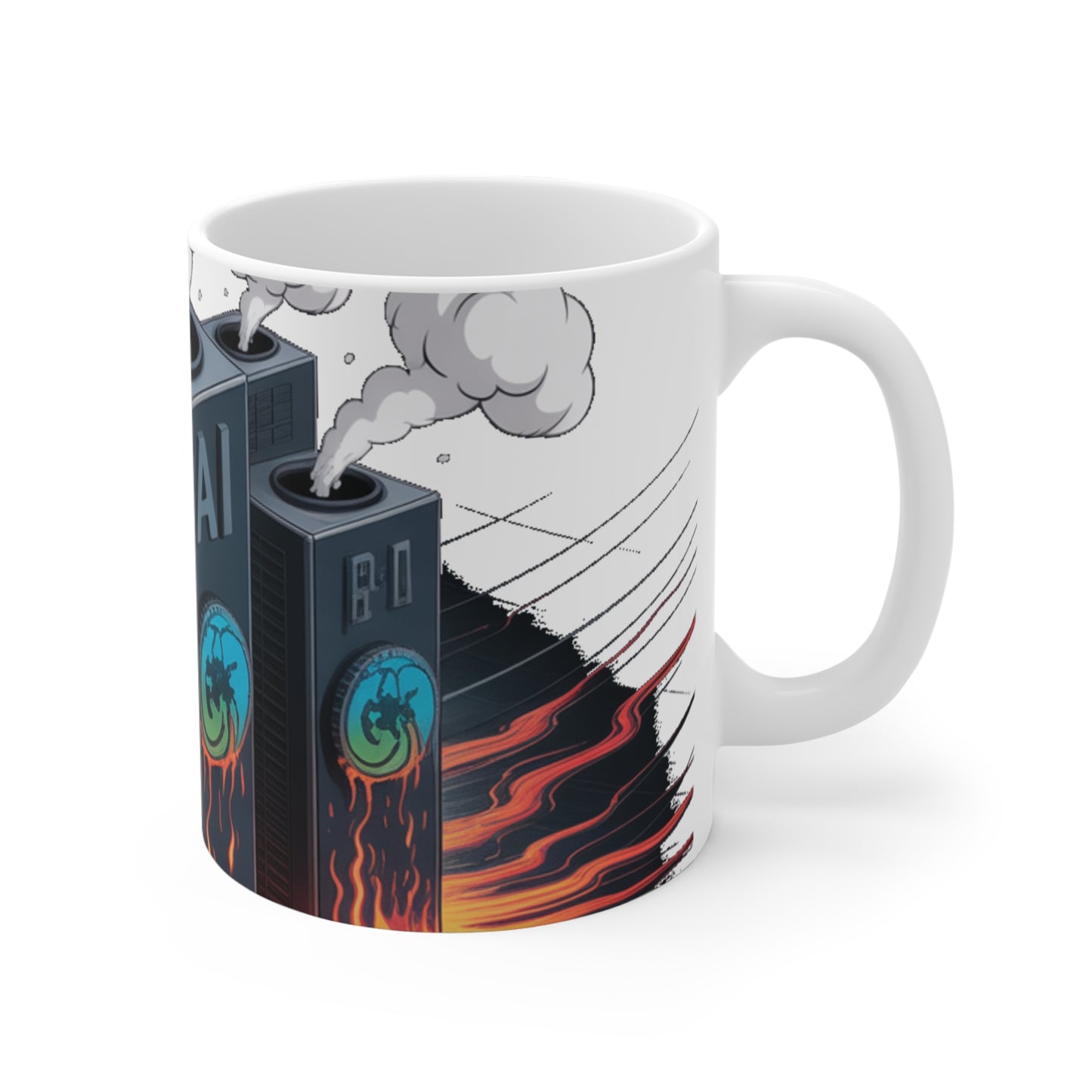AI's Hunger Solved by Earth's Belly Mug