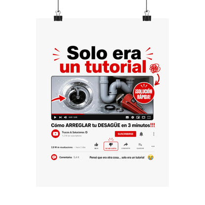 solo-era-un-tutorial Poster