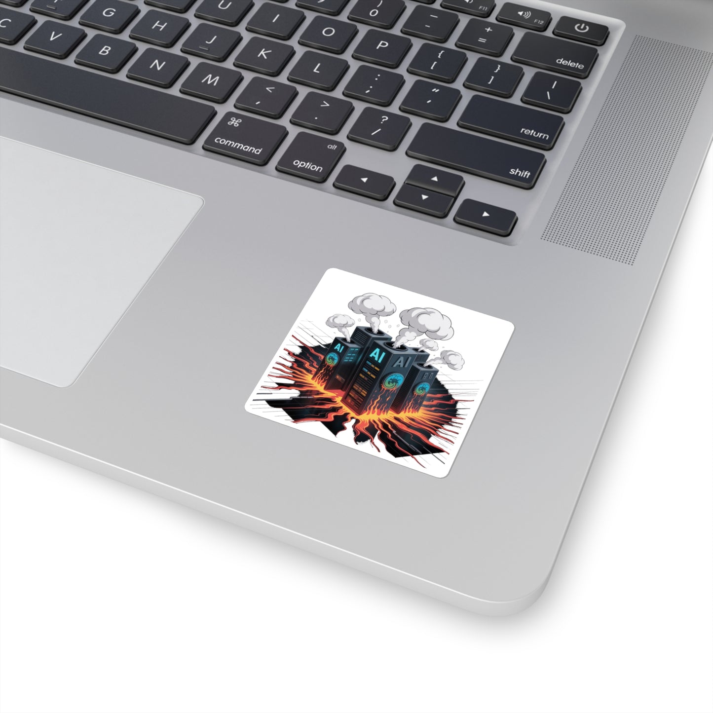 AI's Hunger Solved by Earth's Belly Sticker