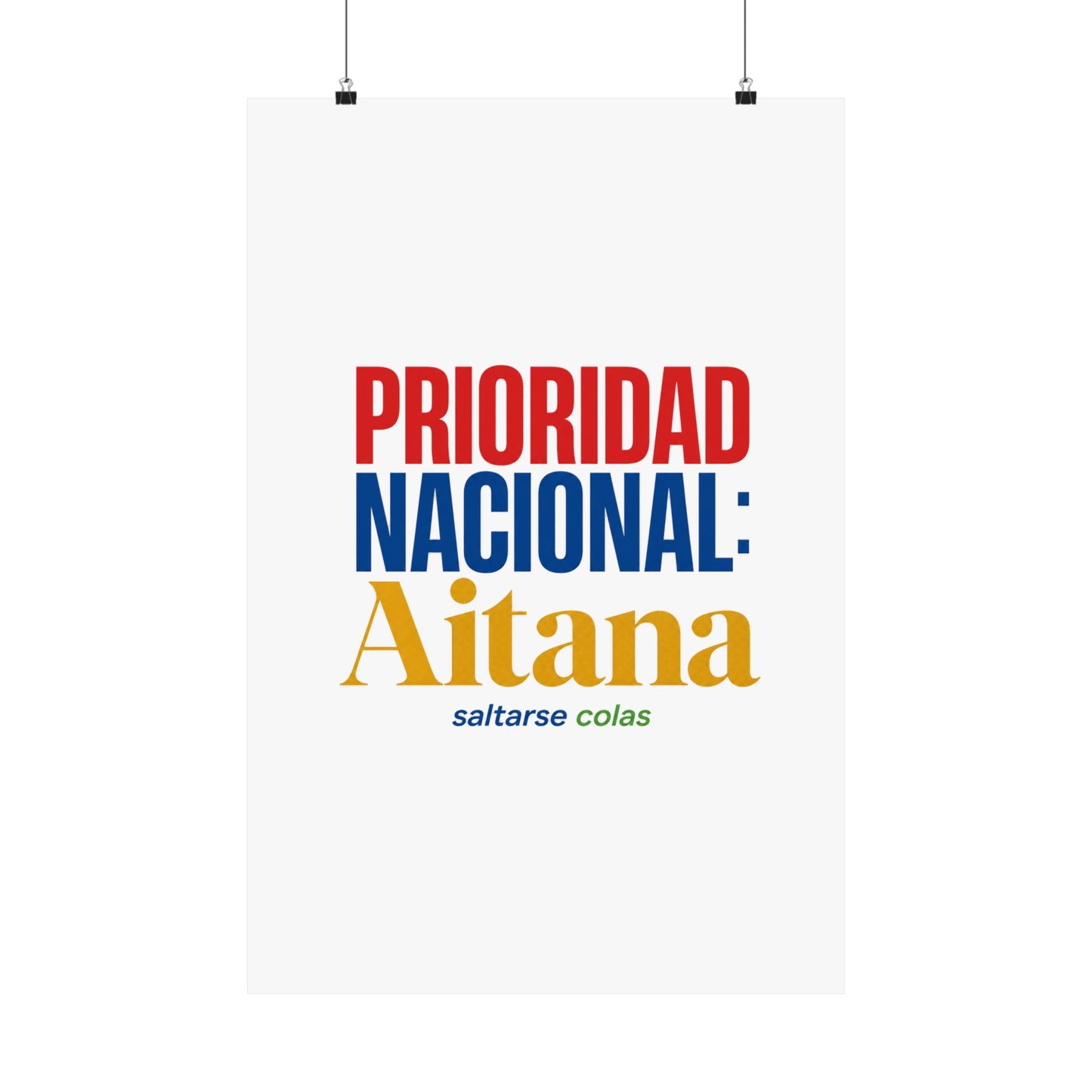 cola-aitana-typography Poster