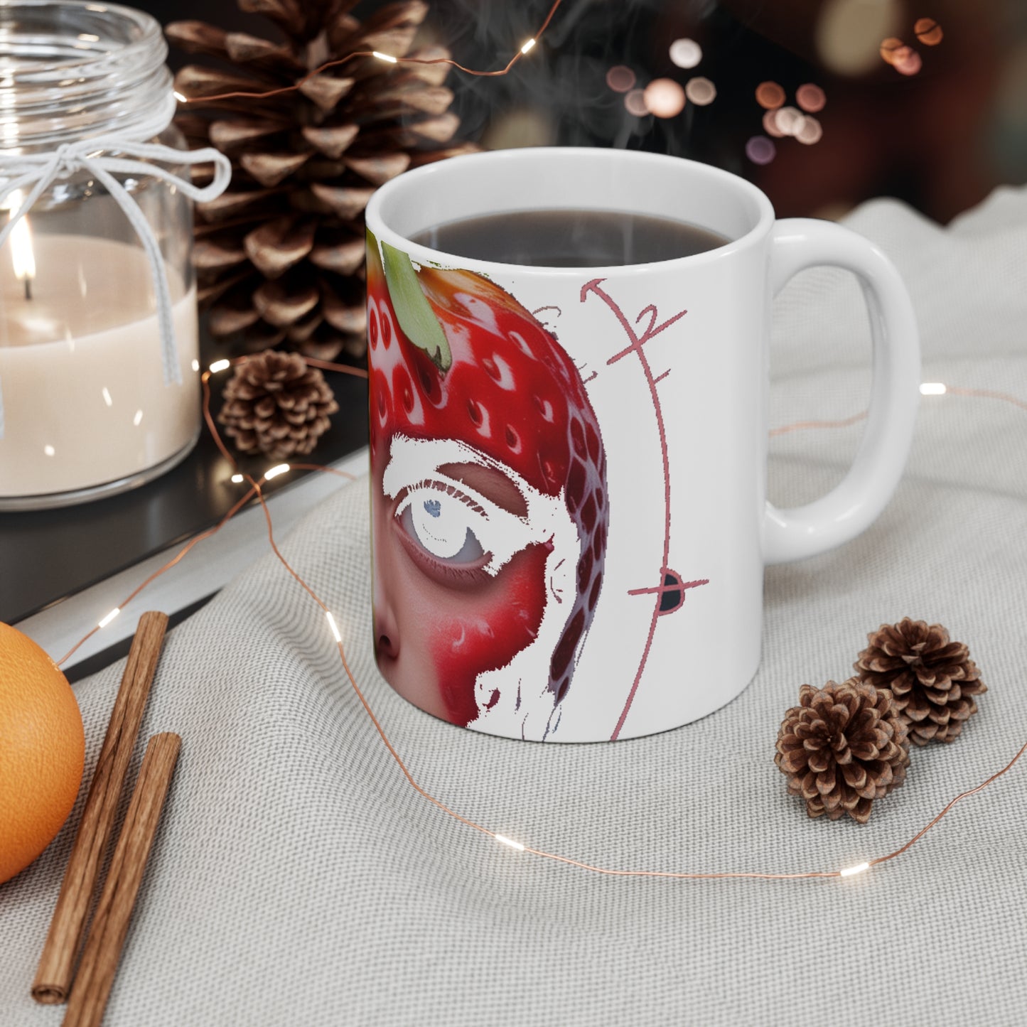 Fruits Uncanny Valley Mug