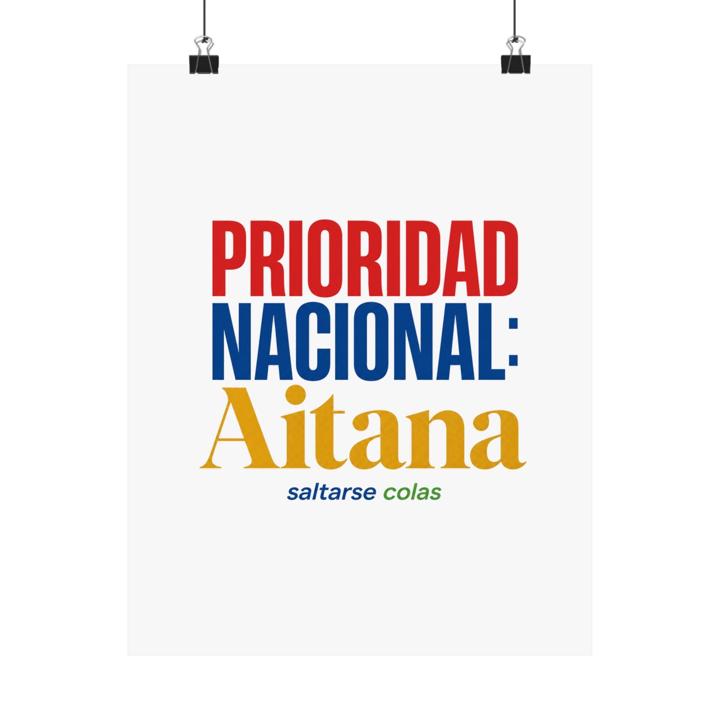 cola-aitana-typography Poster