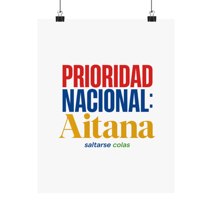 cola-aitana-typography Poster