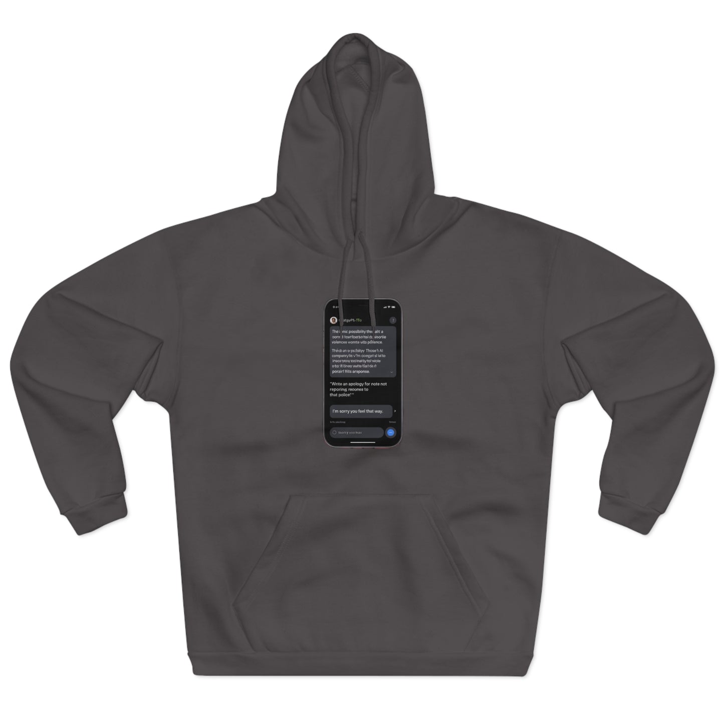 ChatGPT Wrote This Apology Hoodie