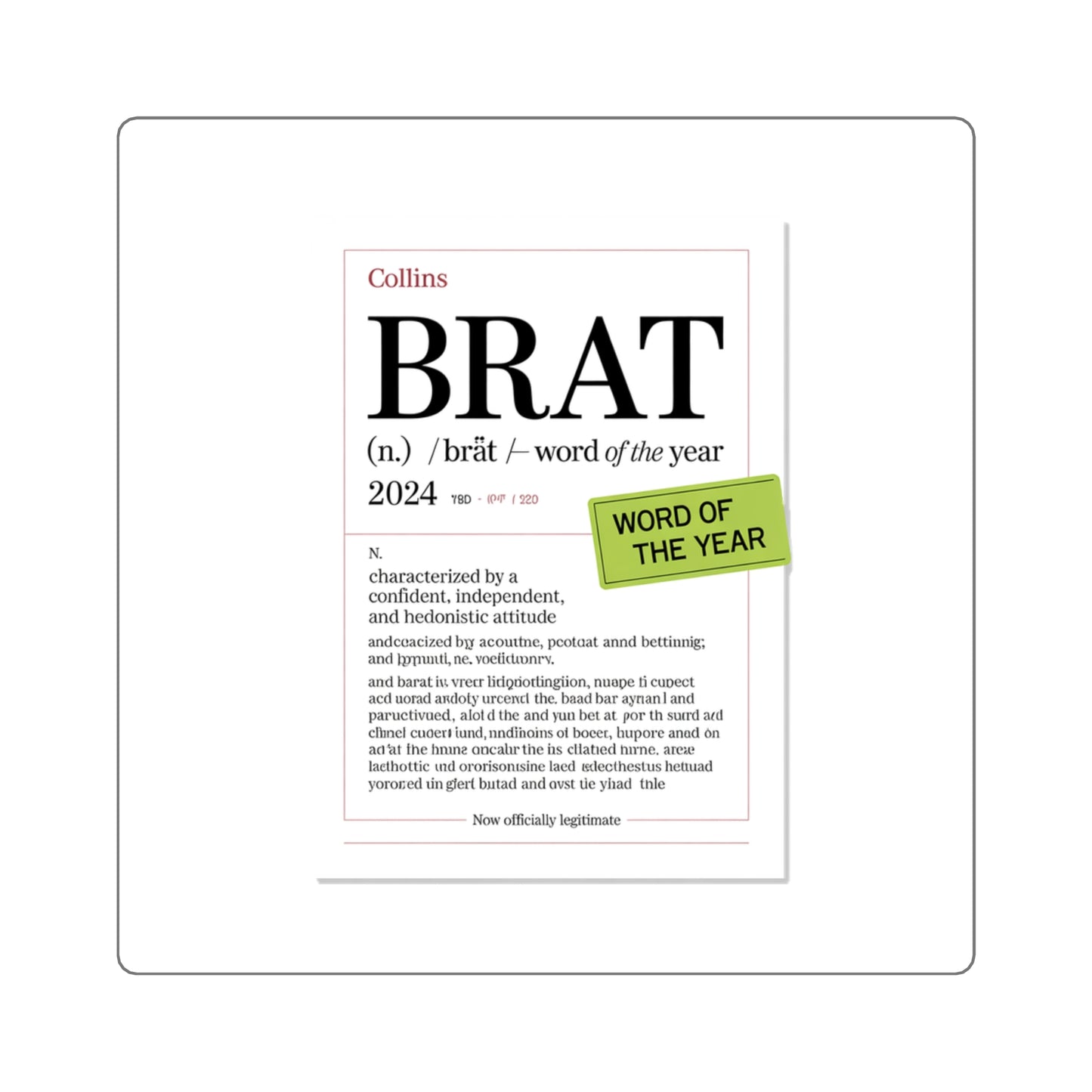 Product Sticker