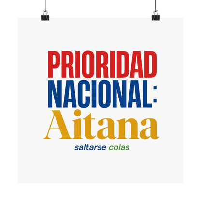 cola-aitana-typography Poster