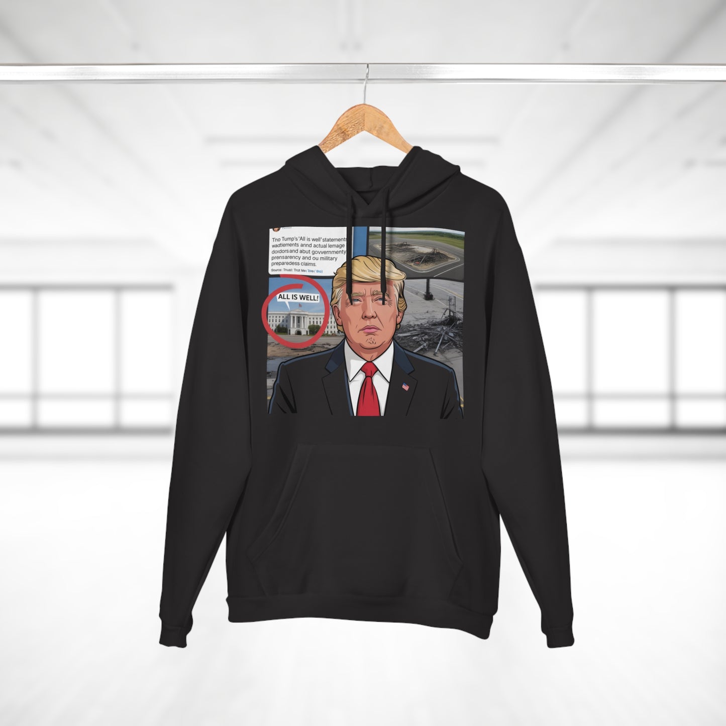The 'Hidden Damage' Irony Hoodie