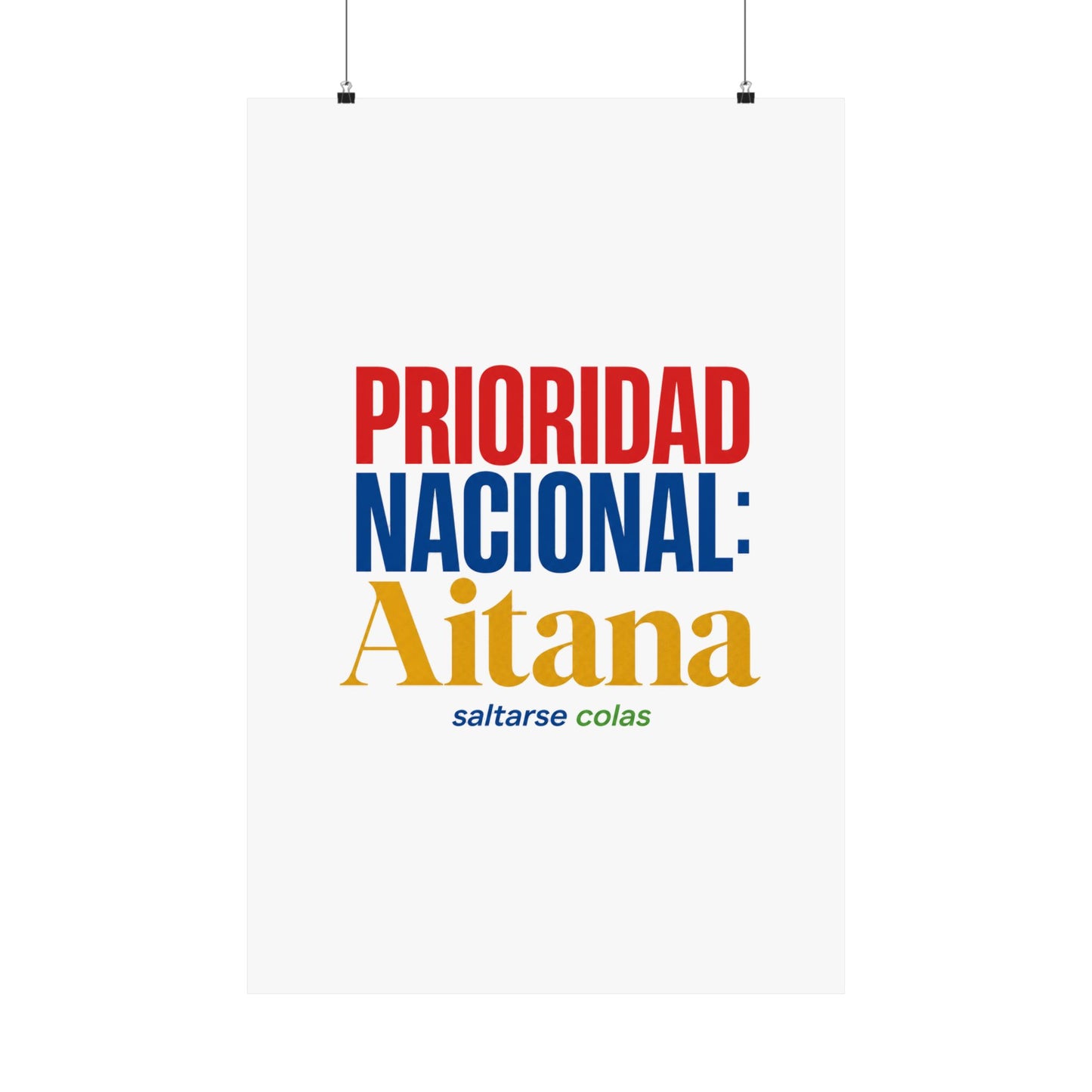 cola-aitana-typography Poster