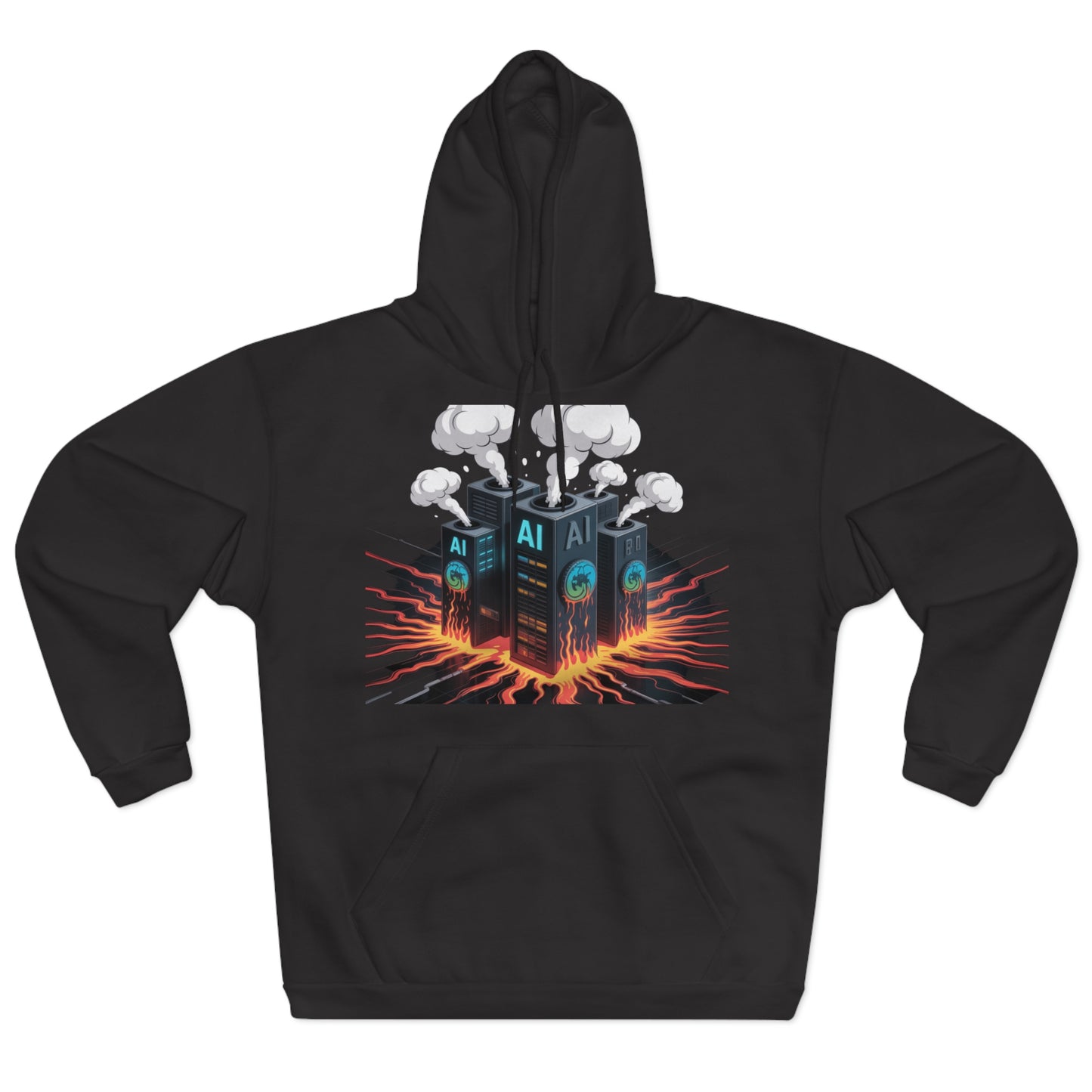 AI's Hunger Solved by Earth's Belly Hoodie