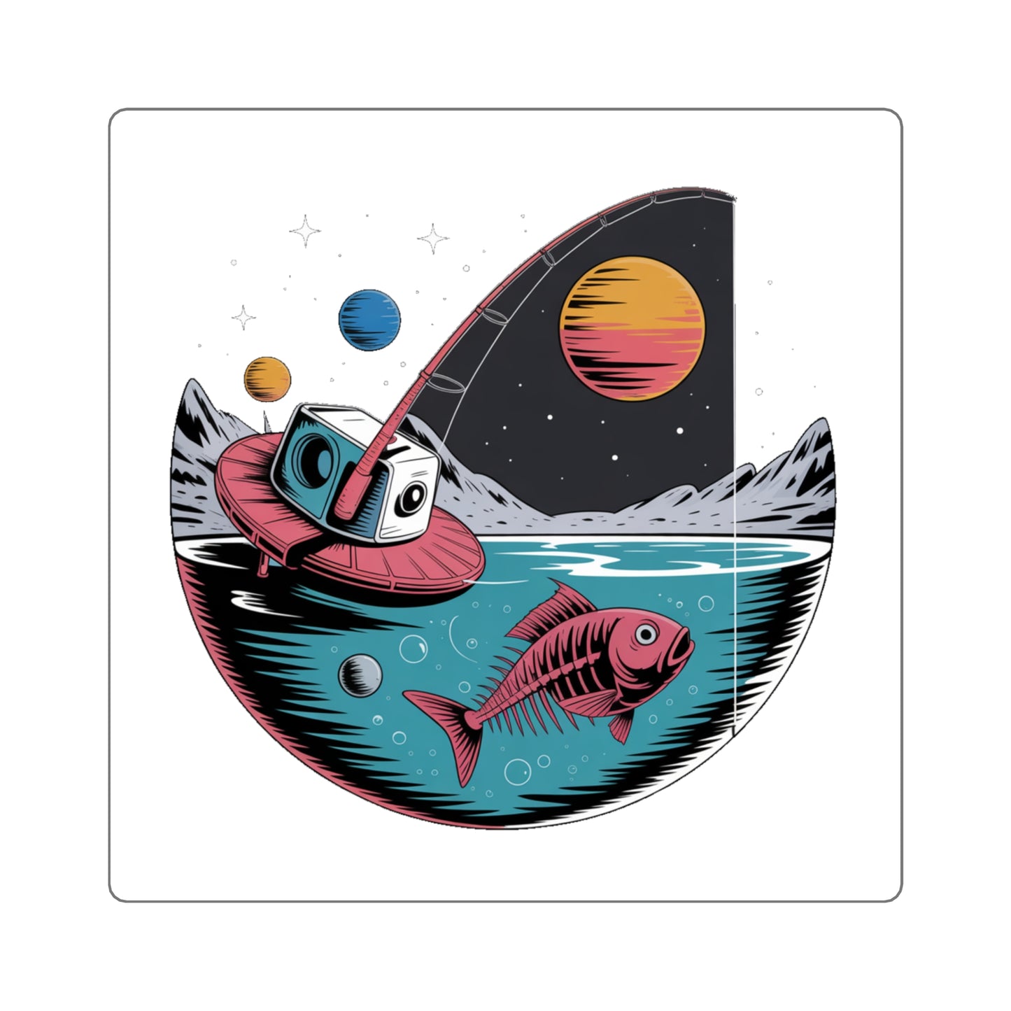 Just Checking on That Space Fish Sticker