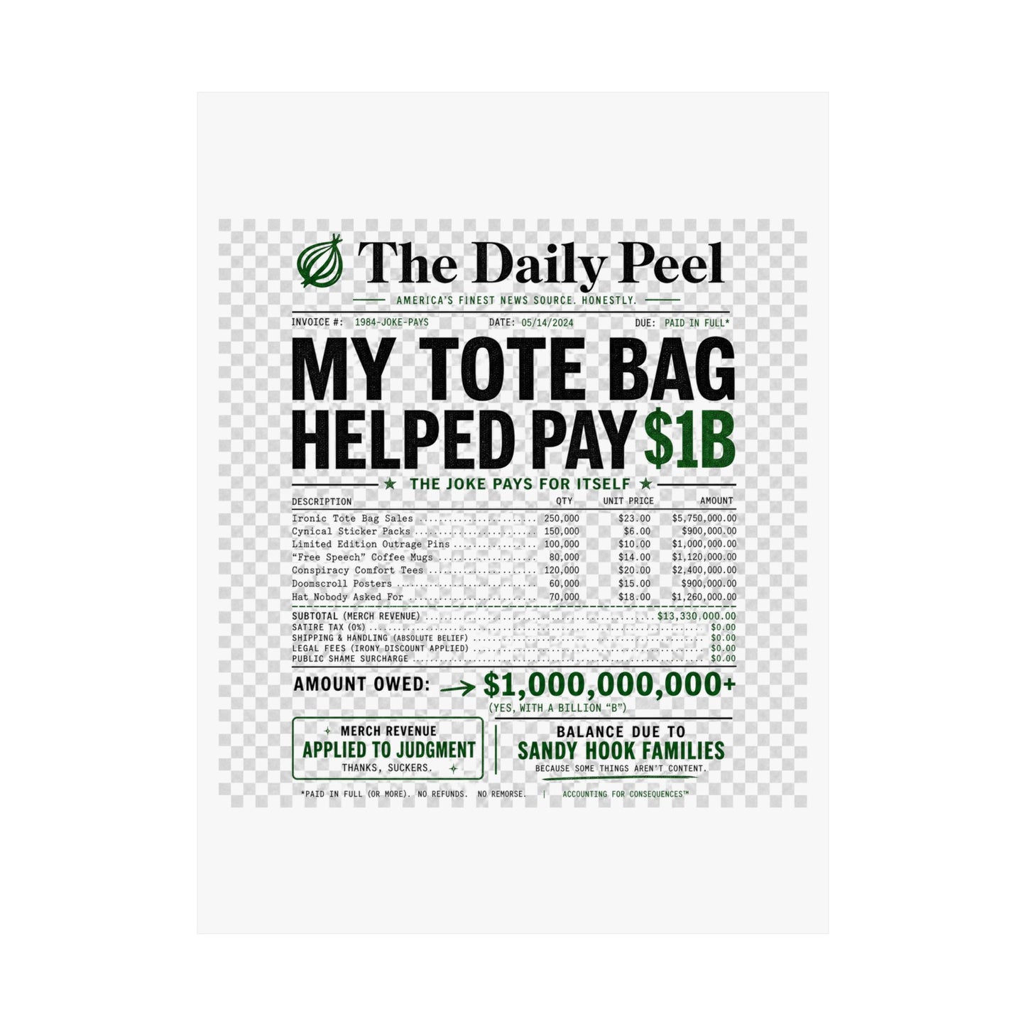billion-dollar-irony Poster