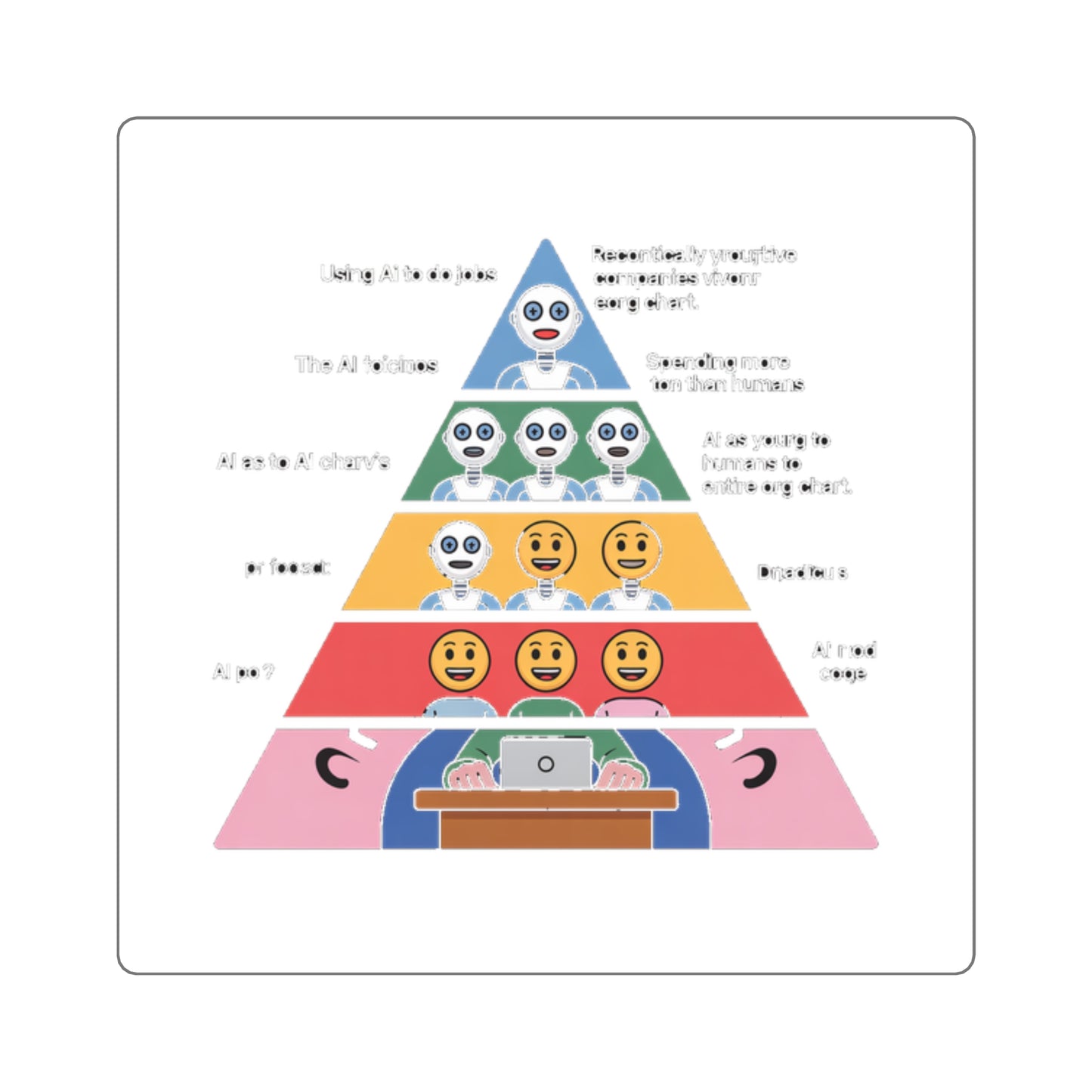 Maslow's AI Hierarchy of Needs Sticker