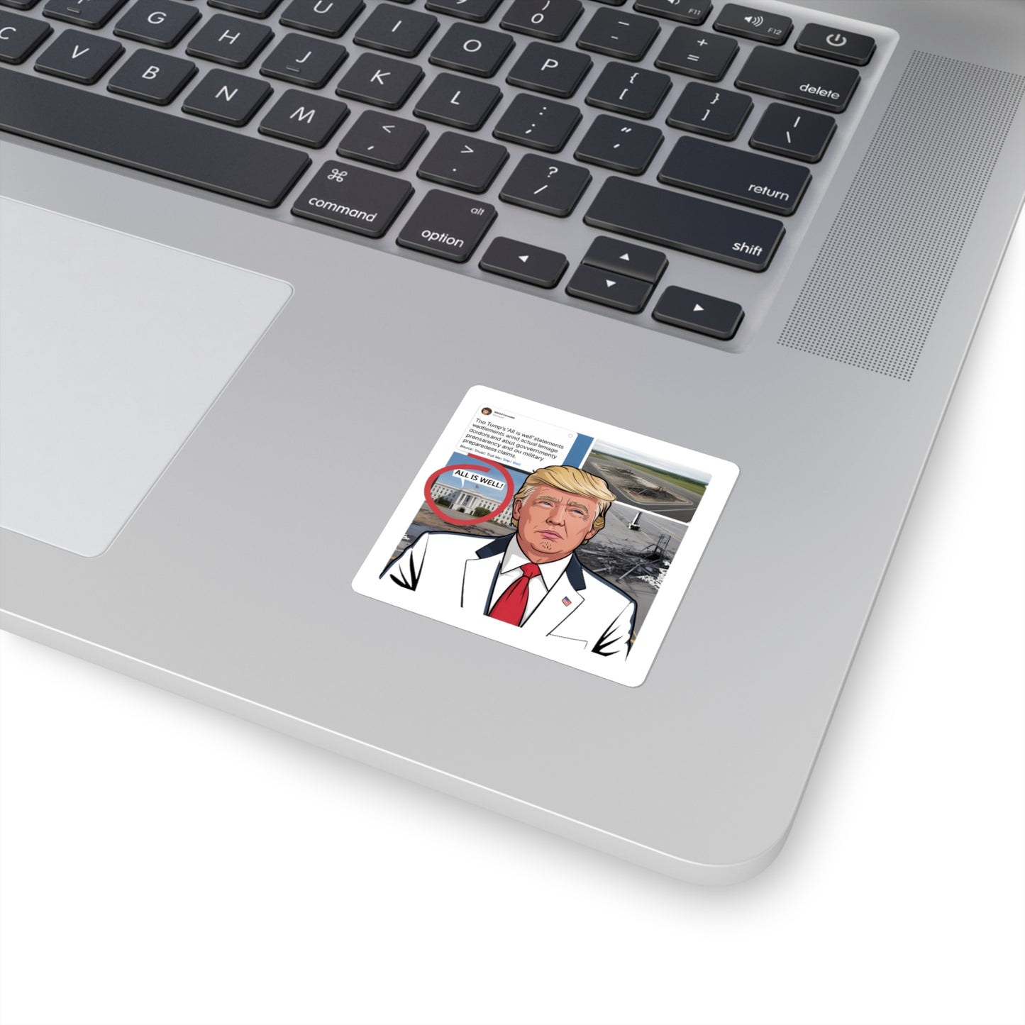The 'Hidden Damage' Irony Sticker
