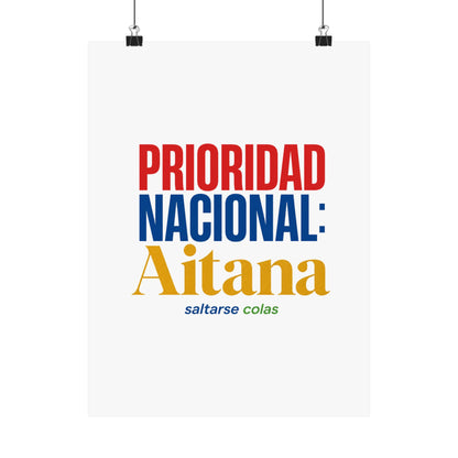 cola-aitana-typography Poster