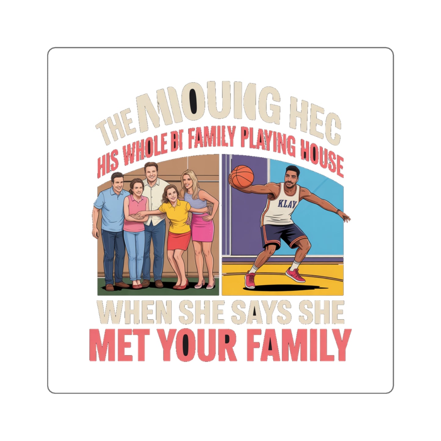 Playing House Irony Sticker