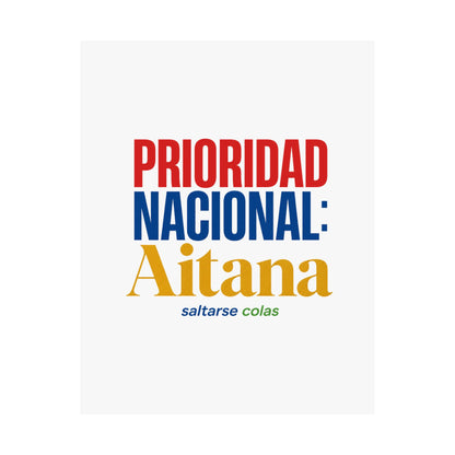 cola-aitana-typography Poster