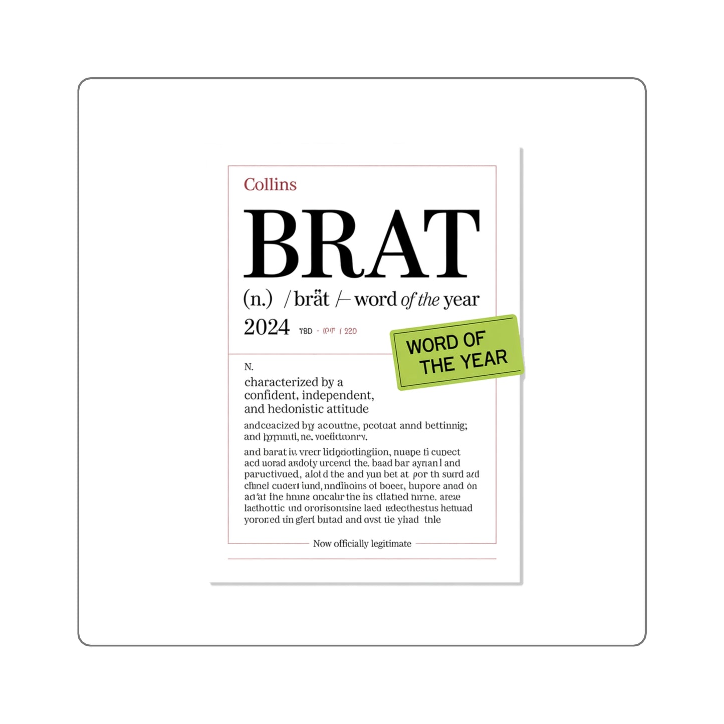 Product Sticker