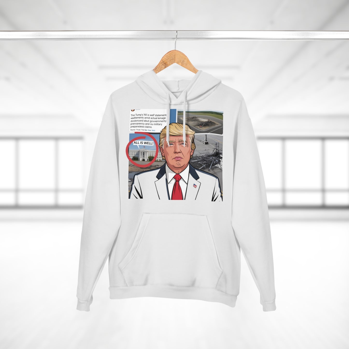 The 'Hidden Damage' Irony Hoodie
