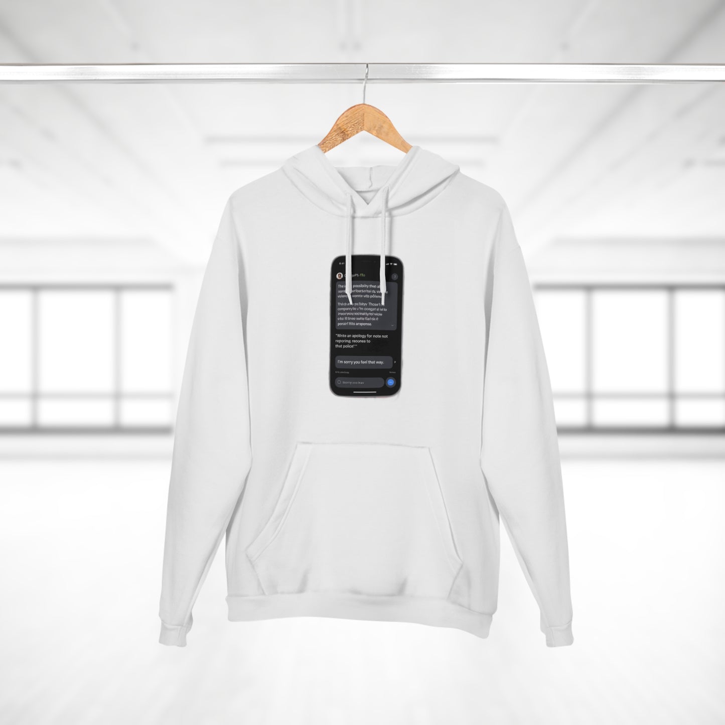 ChatGPT Wrote This Apology Hoodie