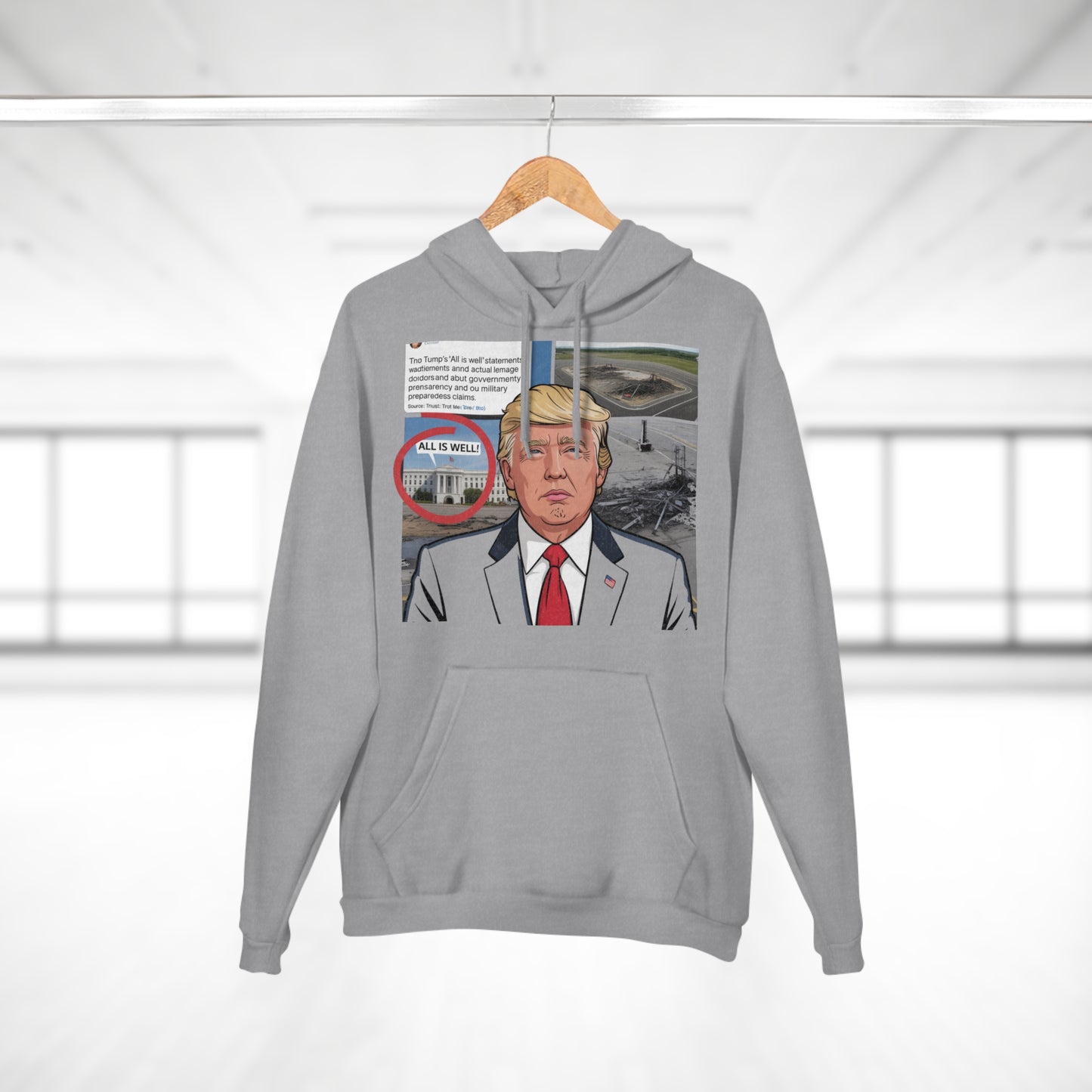 The 'Hidden Damage' Irony Hoodie