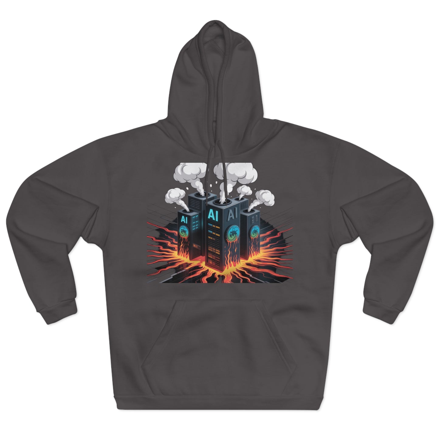 AI's Hunger Solved by Earth's Belly Hoodie